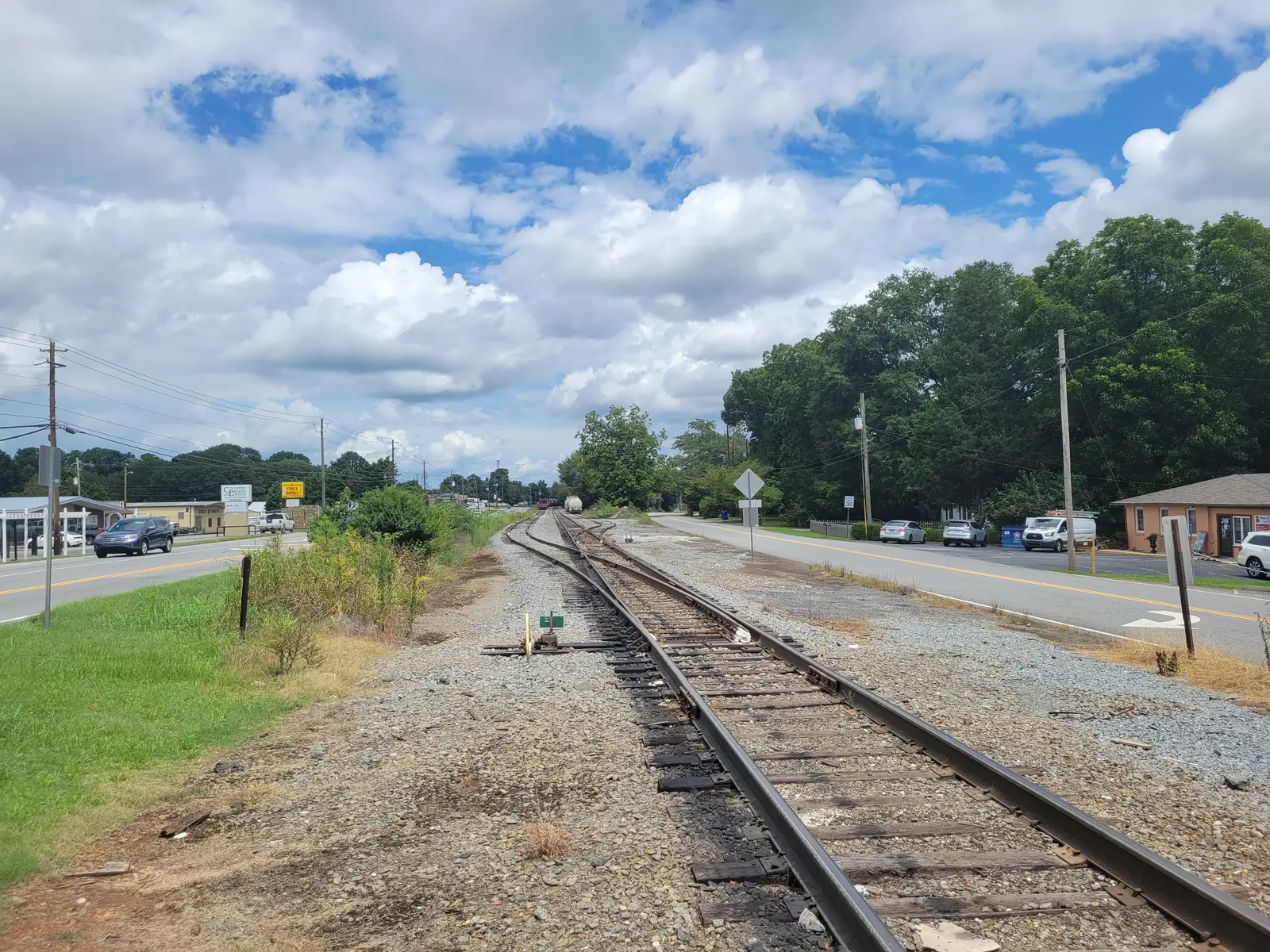 Railroad tracks along Westoak Drive, east of I-75 in Marietta
