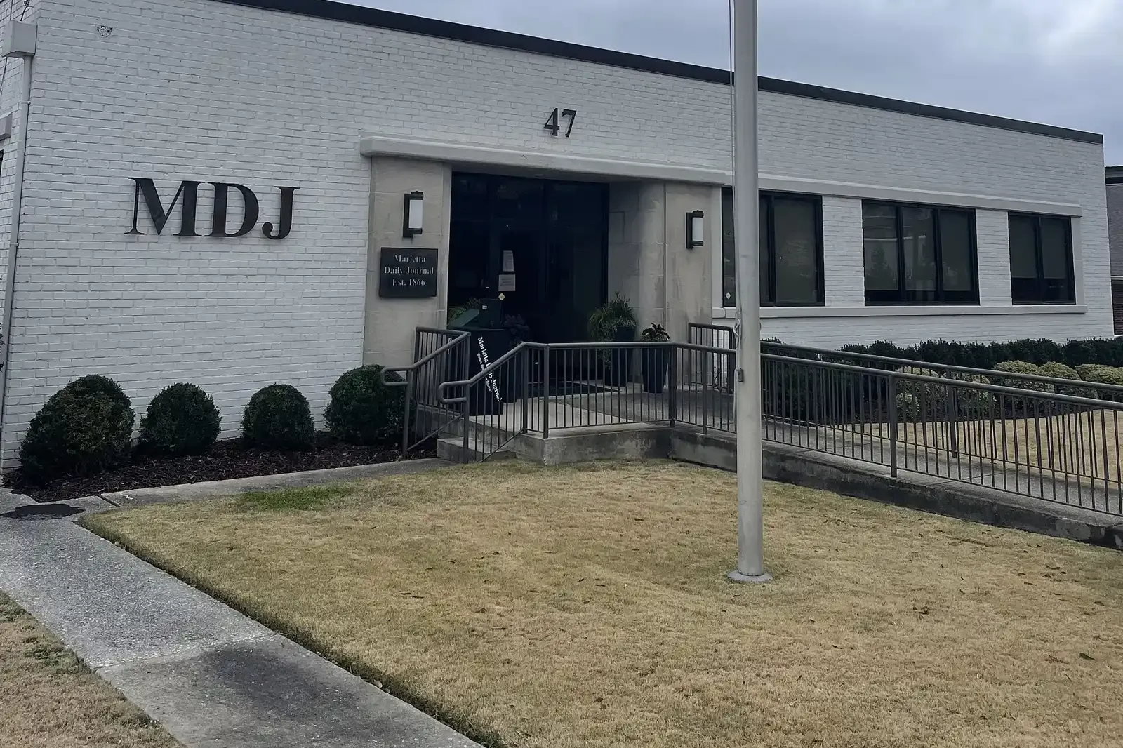 The Marietta Daily Journal building, home of Cobb County's legal organ newspaper
